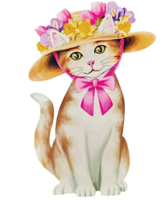 a pretty easter kitty